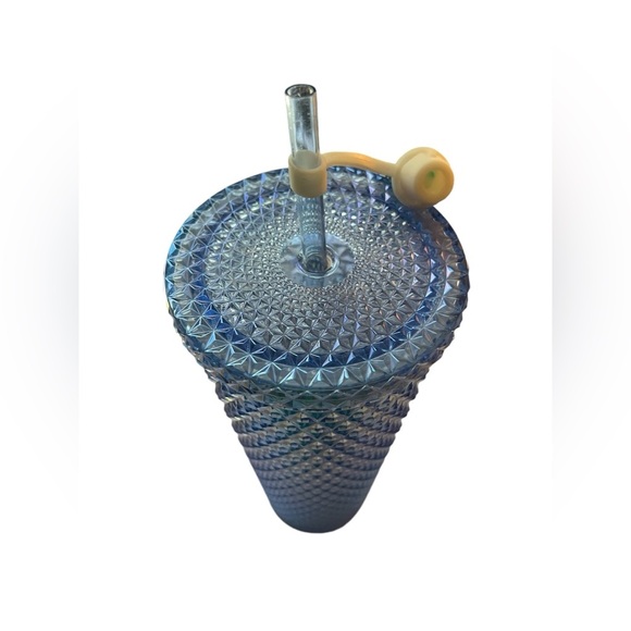 Plastic Cold Cup Sparkle Iridescent BLUE Limited Edition 20oz - Picture 2 of 3